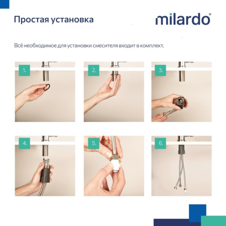 Смеситель для кухни Milardo (RORSBFJM05)