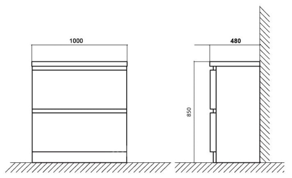 Тумба для раковины BelBagno Energia BB1000FHC/TL