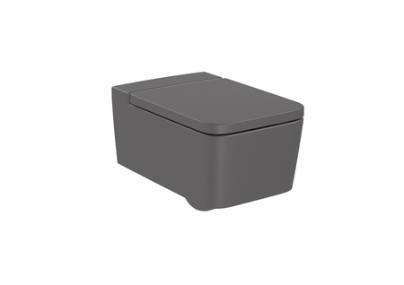Унитаз подвесной безободковый Roca Inspira Square  , Rimless,  346537640 оникс