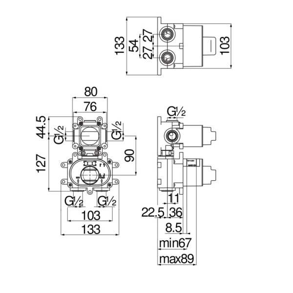 Скрытая часть Nobili Rubinetterie WE00102