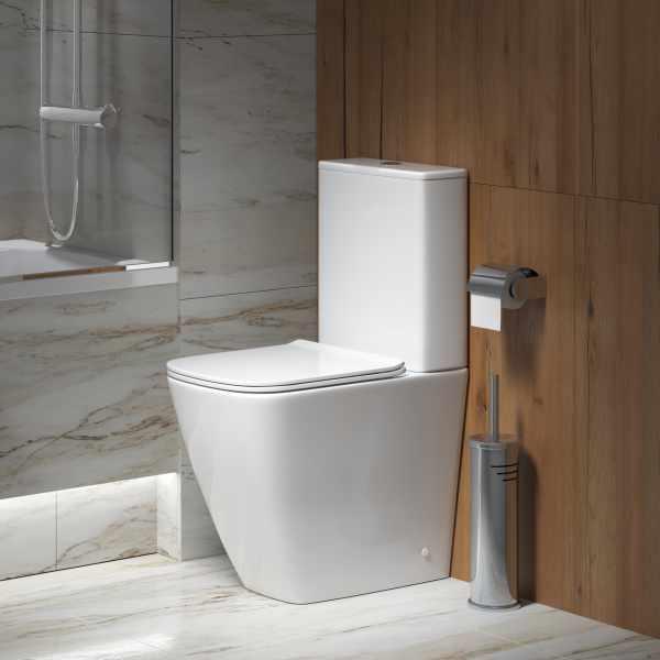 Унитаз напольный безободковый Grossman Style GR-4472S с сиденьем микролифт