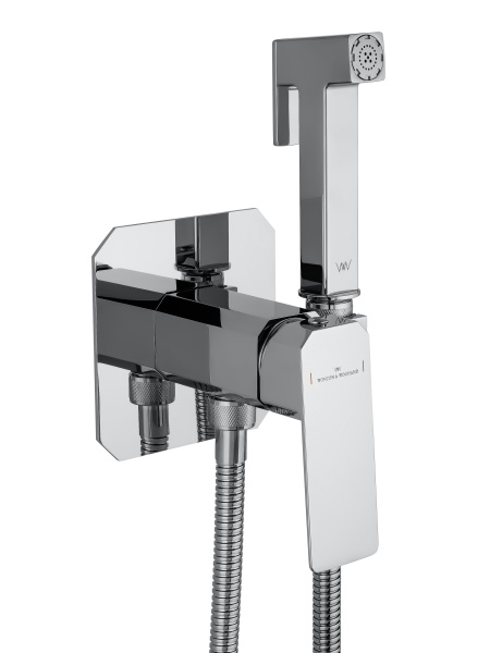 Смеситель с гигиеническим душем встраиваемый WONZON & WOGHAND DIAMOND, хром WW-88829011-CR Смеситель с гигиеническим душем встраиваемый WONZON & WOGHAND DIAMOND, хром WW-88829011-CR