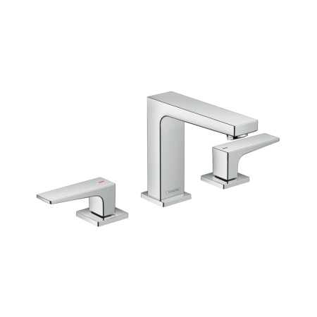 Смеситель для раковины на 3 отверстия с донным клапаном Push-Open Hansgrohe Metropol 32514000 хром