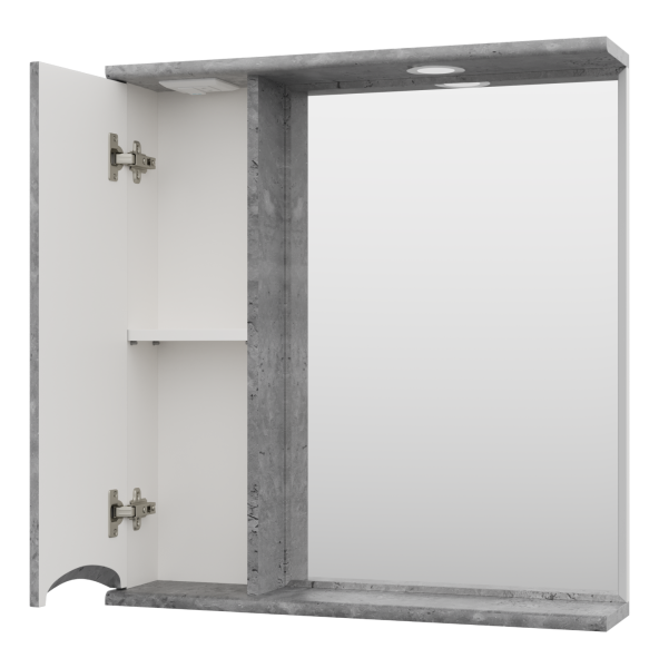 Зеркало-шкаф (70х75) Misty Атлантик 70 левый П-Атл-4070-050Л