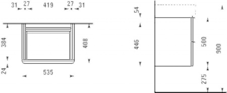 Тумба Laufen Space for Val 4.1012.2.160.100.1