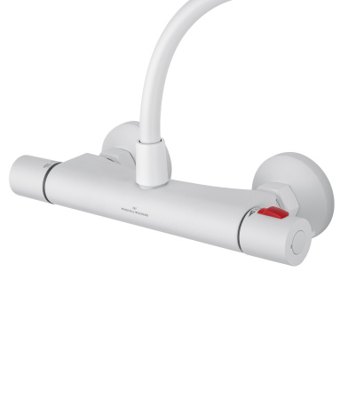Смеситель для душа с термостатом WONZON & WOGHAND INN 5, белый матовый WW-B1005-A-MW