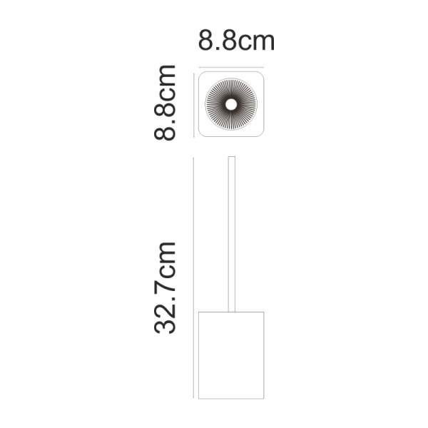 Ершик для унитаза WasserKRAFT Fulda K-691127