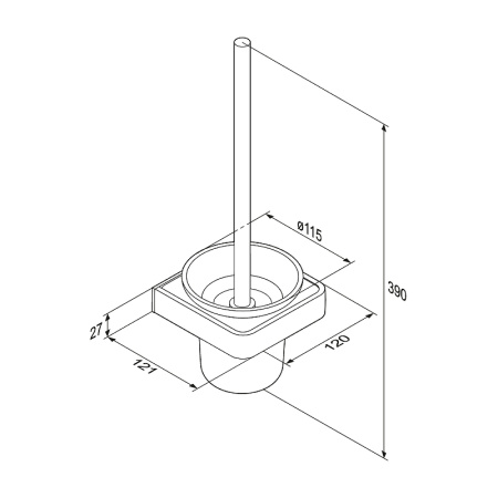 Ершик для унитаза Damixa Jupiter DA7733300