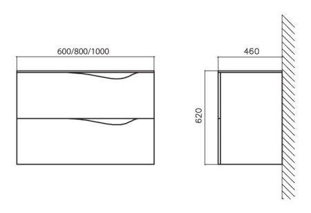 Раковина BelBagno Clima BB13100L