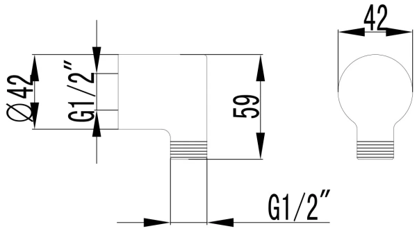 Подключение для душевого шланга Lemark (LM3283C)