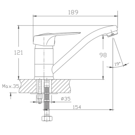 Смеситель для кухни Haiba HB4537