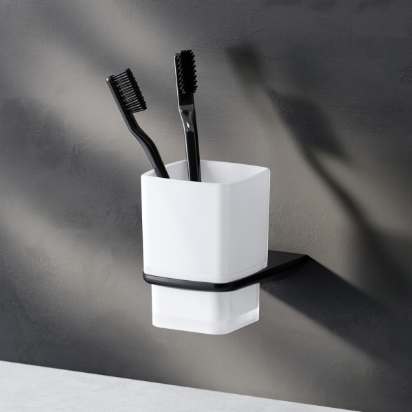 Стеклянный стакан с настенным держателем Am.Pm Inspire 2.0 A50A34322