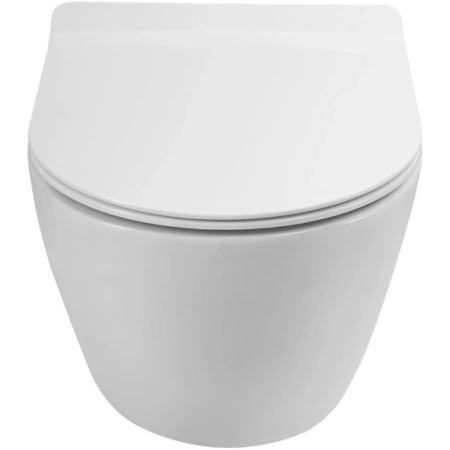 Унитаз подвесной безободковый BelBagno Senso-R BB046CH-TOR/SC с сиденьем микролифт