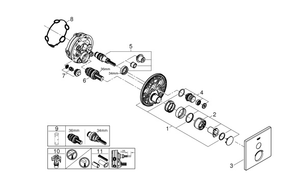 Розетка Grohe  smartcontrol 46994000