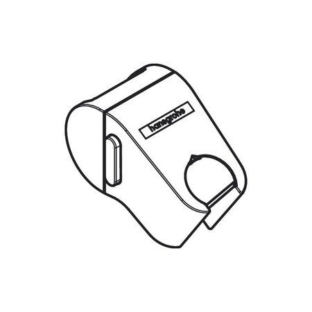 Держатель для ручного душа Hansgrohe WallStoris 27917700 белый матовый