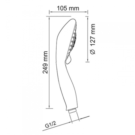 Ручной душ WasserKRAFT A003