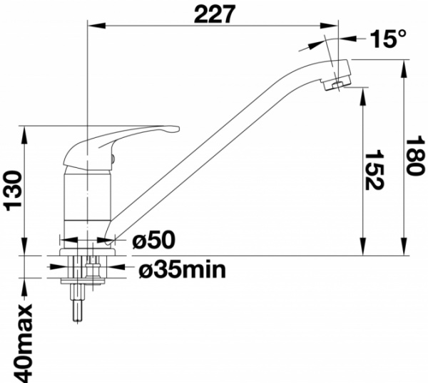 Смеситель Blanco Daras 524179