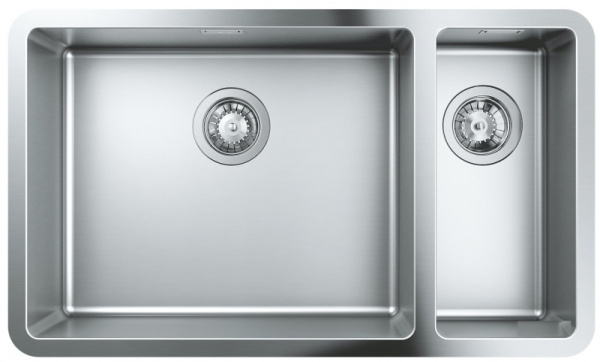 Кухонная мойка из нержавеющей стали, основная чаша слева, монтаж под столешницу, Grohe K700U 31575 SD0 (31575SD0)