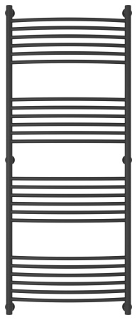 Полотенцесушитель Водяной Выгнутая Сунержа Богема + (150х60) Темный Титан Муар 15-0221-1560