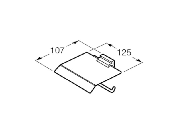 Держатель  туалетной бумаги Roca Rubik 816849024