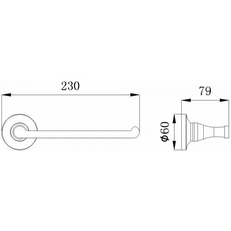 Полотенцедержатель RUSH Corsica CO42511
