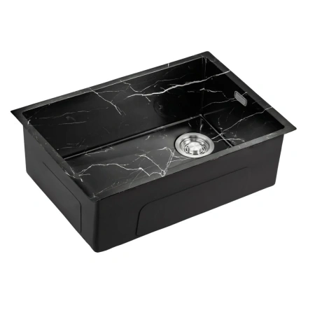 Кухонная мойка (66х44) EMAR EMB-660(UN) Black Elegant