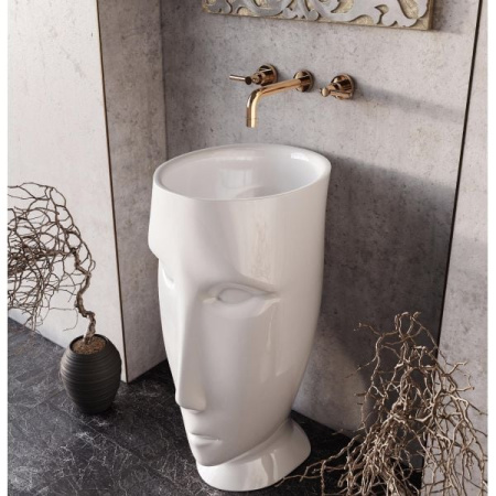 Раковина напольная (45х51) Kerasan Artwork Moloco 474001 белый