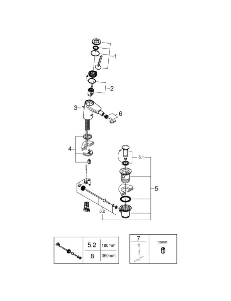 Смеситель для биде Grohe Eurodisc Joystick 24036 000 (24036000) хром 