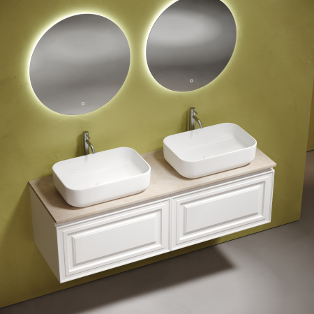 Столешница для ванной комнаты  SANCOS Kreman 1400х460 c отверстием под смеситель, TT140A2X