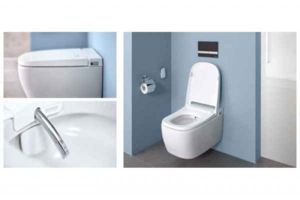 Унитаз подвесной безободковый с функцией биде Vitra Metropole 5674B003-6104