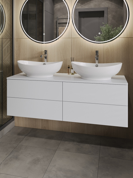 Тумба без раковины подвесная Orange Otto Ot-130TuMDF столешница МДФ