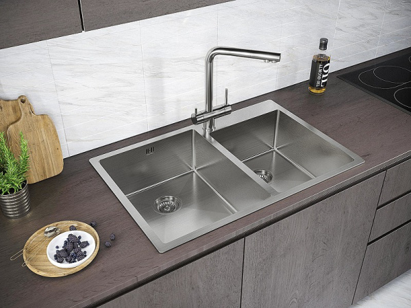 Кухонная мойка Paulmark  Helfer PM237851-BS брашированная нерж.сталь