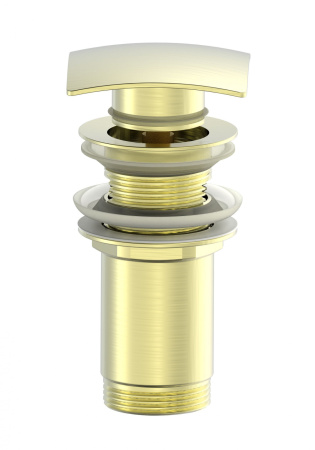 Донный клапан для раковины  WONZON & WOGHAND, брашированное золото WW-88SS08-BG