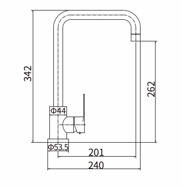 Смеситель для кухни FASHUN A54201-7 Смеситель для кухни FASHUN A54201-7