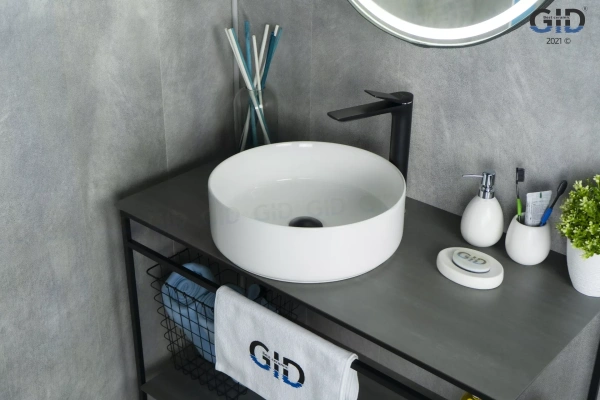 Раковина накладная (40х40) Gid N9424