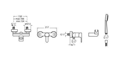 Смеситель для душа Roca L20 5A2009C0M