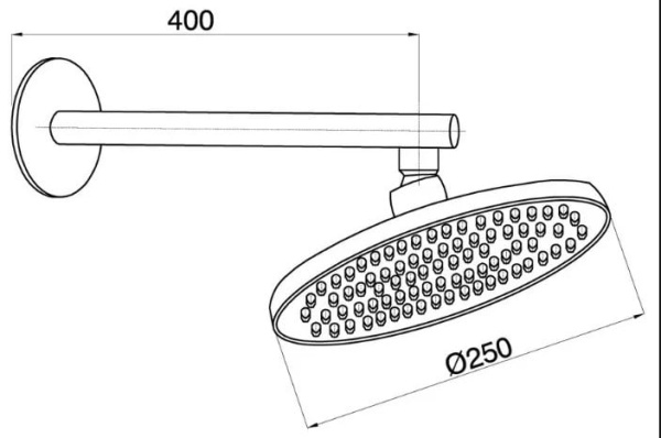Верхний душ GPD ADS14