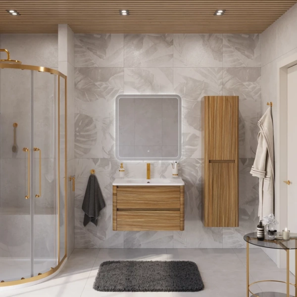 Тумба под раковину Cezares RELAX-800-2C-SO-RC-P дуб карамельный