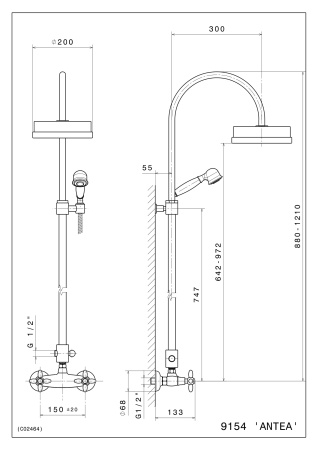 Душевая система Kerama Marazzi Muse 9154KM.31.023