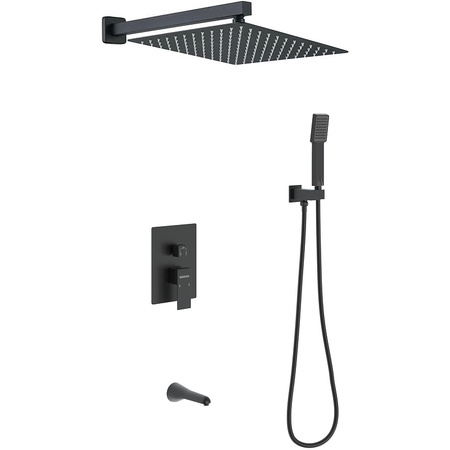 Душевая система Berges Wasserhaus Ventas 3S Black 073006