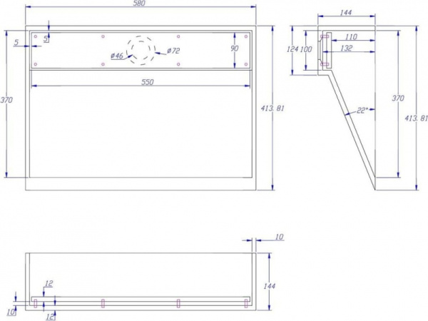Столешница с раковиной Kolpa San GRADIENT