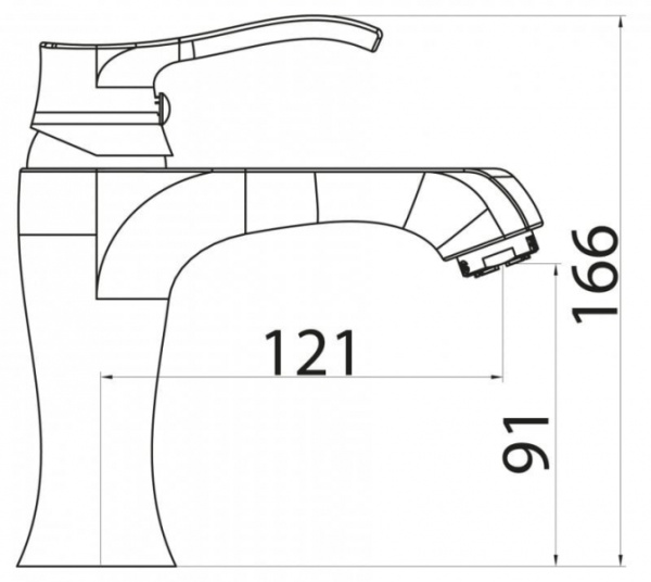 Смеситель для раковины BelBagno Trula TRU-LVM-CRM