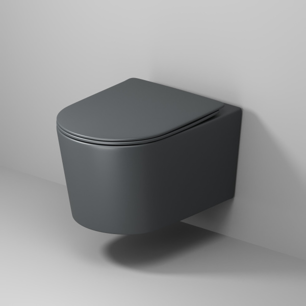 Унитаз подвесной безободковый Grossman  GR-4499GMSQ с сиденьем микролифт