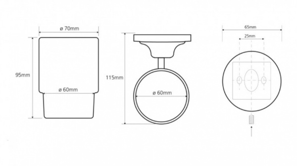 Держатель зубных щеток Bemeta Retro 144310012