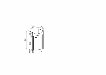 Тумба под раковину Bellezza Уют 60 4635009240070