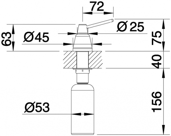 Дозатор Blanco TIGA (хром) 510769