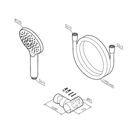 Душевой набор AM.PM Like F0118022