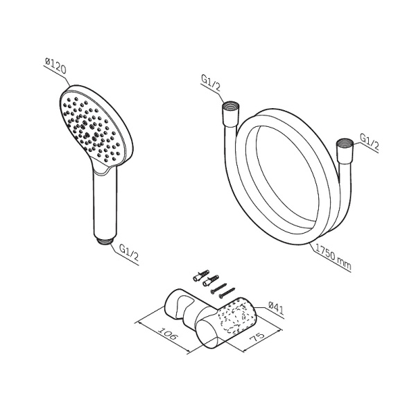 Душевой набор AM.PM Like F0118022