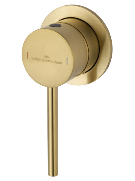 Смеситель для раковины встраиваемый WONZON & WOGHAND STICK, брашированное золото WW-88869017-BG