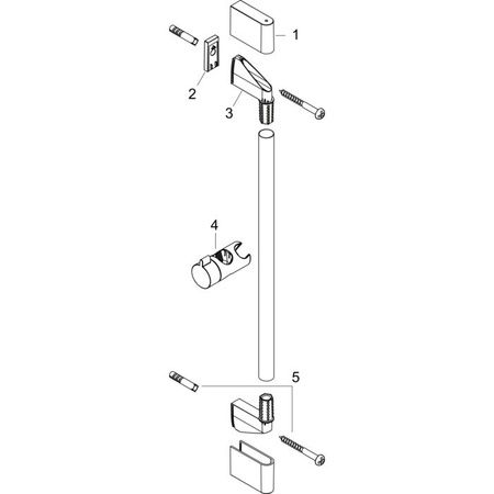 Душевая штанга Hansgrohe Unica Croma 26505000 хром